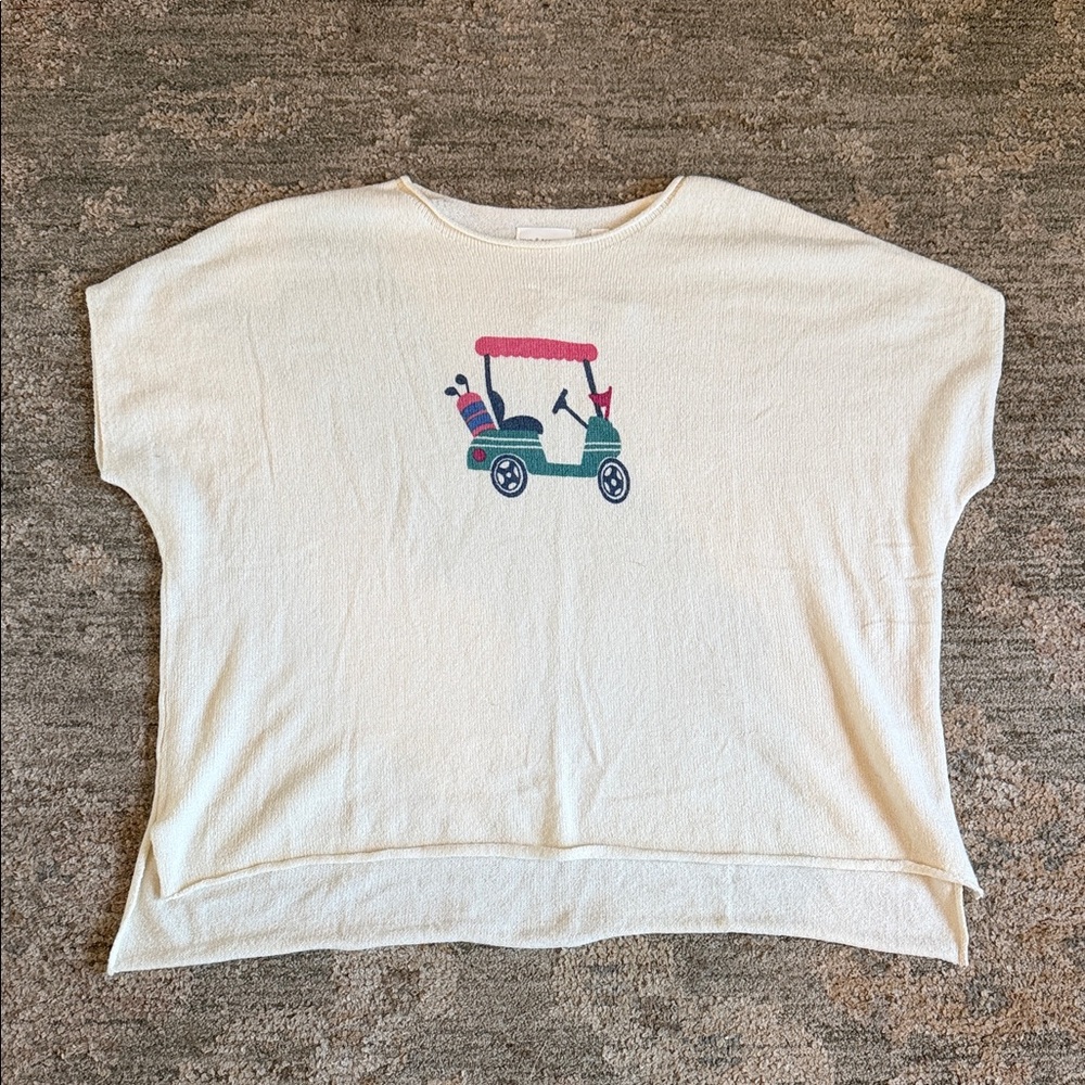 Cream Golf Cart Top